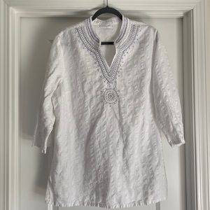 Charter Club Linen Blend Tunic